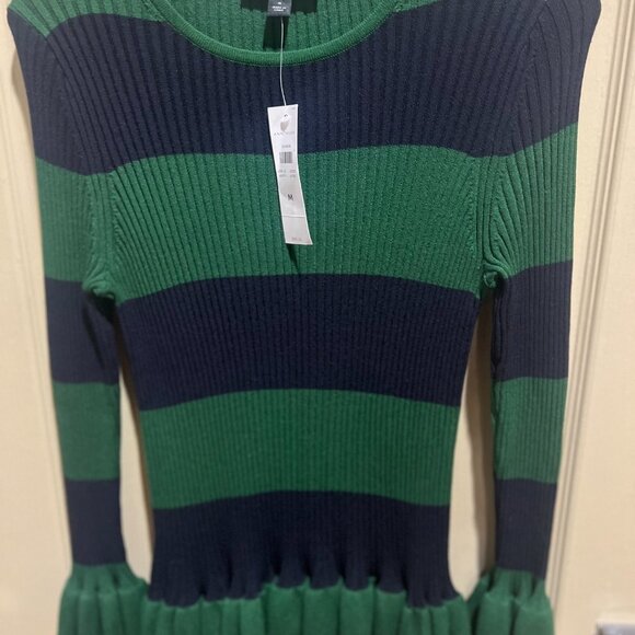 NWT Ann Taylor Striped Long Sleeve Sweater Sz M - Picture 2 of 5